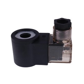 YLQASOON 12V Solenoid Valve Coil with 3 Prong DIN Connector 6306012 Compatible with Hydraforce Valve Stem 08 80 88 98 Series