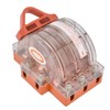 Disconnect Knife Switch Full Copper Transparent Shell 3 Pole Double