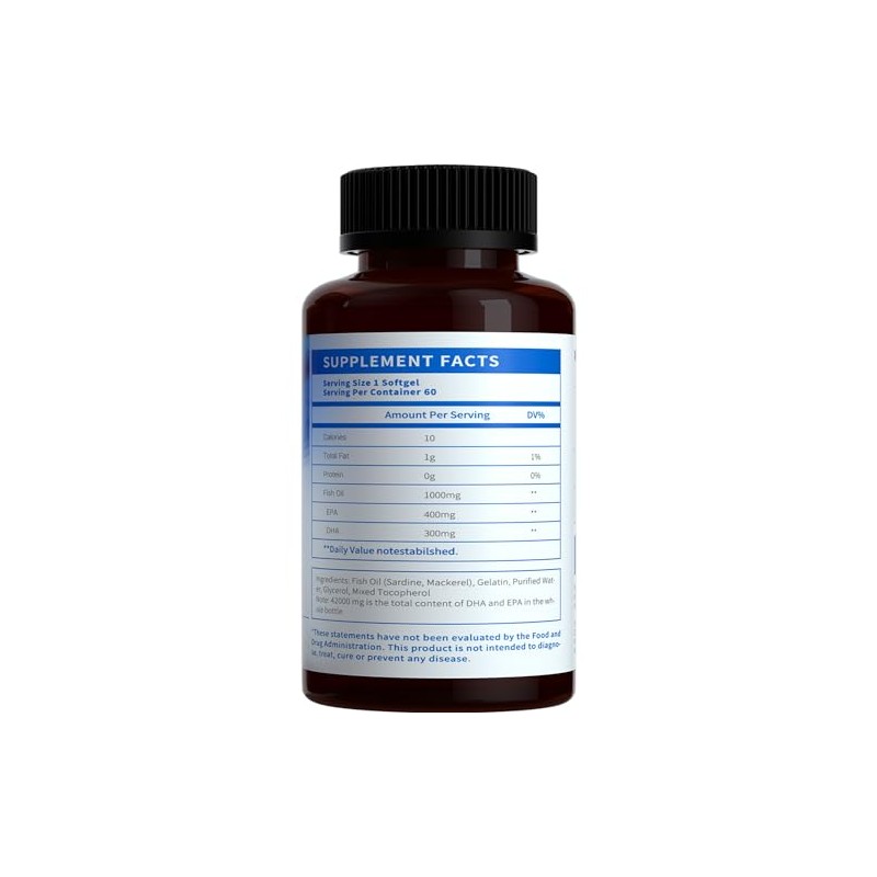 Losoki Deep Sea Fish Oil - 1000 mg EPA &