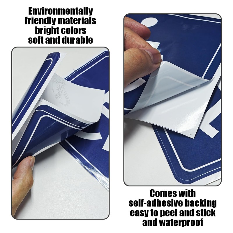 2 Pieces Disabled Wheelchair User Stickers, Disabled Car Stickers, Barrier-Free