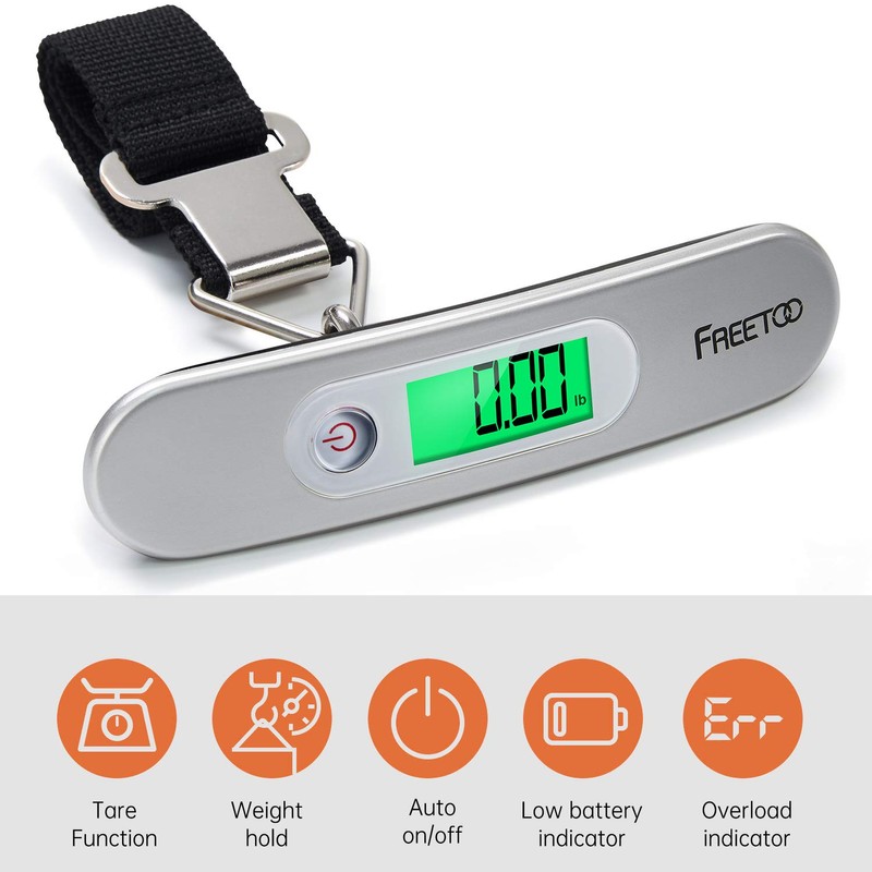 FREETOO Luggage Scales for Suitcases Weighing, Portable Digital Weight Scale