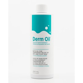 Dermtek Derm Oil - Antipruritic - Moisturizing - therapeutic bath oil for dry, itchy and scaly skin caused by psoriasis, eczema and other dermatoses.