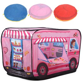 Ice Cream Truck Policeman Bus Children Tent Foldable Fire Fighting Truck Play Game HouseIce Cream Truck