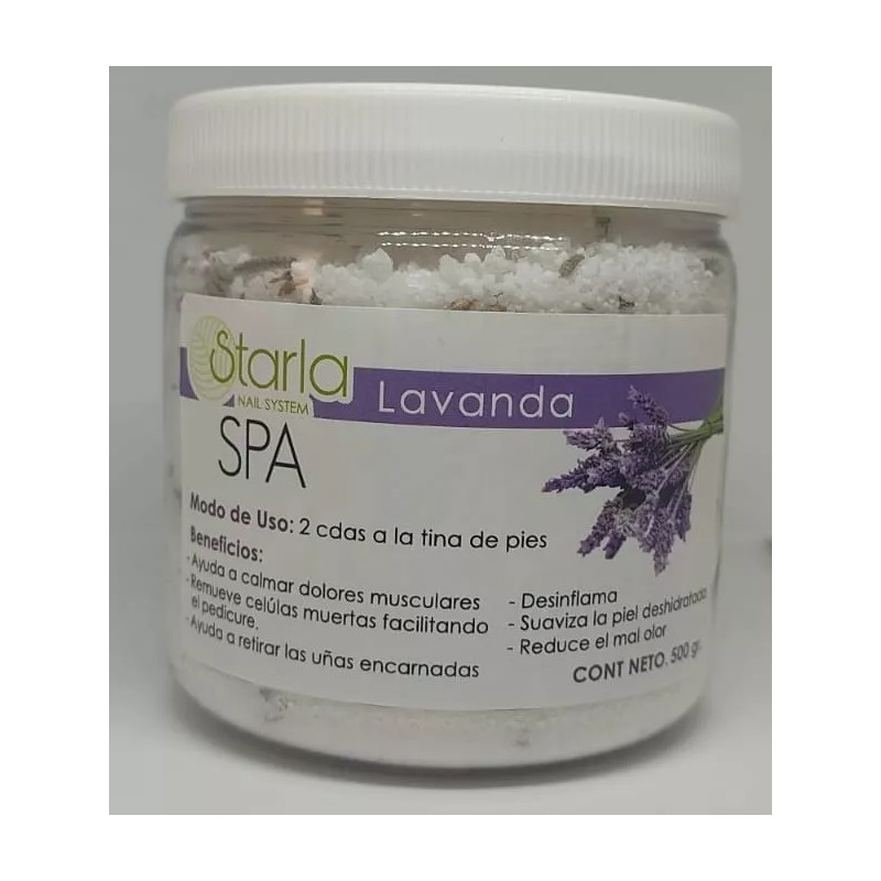 STARLA Sales Lavanda Pedicure Esencias Y Flores Naturales 500gr.