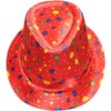 KarnevalsTeufel Trilby Party Hat Disco Hat Summer Hat Red with
