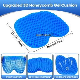 STATABSTA Anti Slip Kayak Gel Seat Cushion with Cover Waterproof Seat Cushion