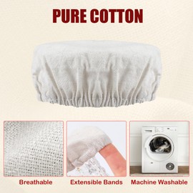 5PCS Sourdough Starter Jars Covers Cloth Covers for Sourdough Starter Elastic Cotton Bread Fermentation Cover Reusable Cloth lid Cap Cover Sourdough Proofing Bowl Cover Fit Jar Mouth from 3-4 inch