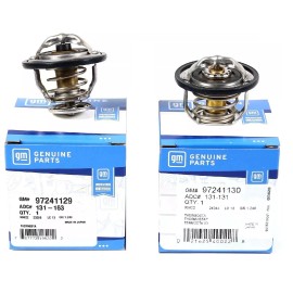 ACDelco AC Delco 185 & 180 Degree Thermostat Front & Rear Kit Pair for GM Pickup Duramax