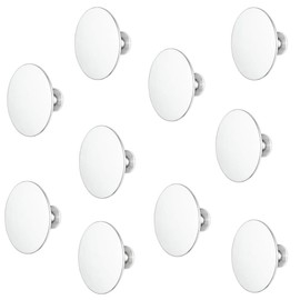 Gedotec H1960 Brass Furniture Handle Polished Chrome Vintage Furniture Knob Antique for Drawers Door Knob Diameter 60 mm Round Dresser Knob 1 Piece Design Knob Country House Style with Screw