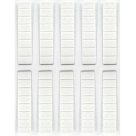 s & s shop 50 Furniture Wedges made of plastic, white, with 7 Breaking Points (/Installation Wedges/Wheel Chocks/Adjustable