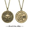 papapanda Pirata Jack Bussola Moneta Azteca Collana Set