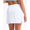 SANTINY 16" Skorts for Women with 2 Pockets High Waisted