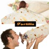 Lhedon Burritos Tortilla Blanket 80 Inches for Adult/Kids/Baby/Pets,Round Throw Blanket,Realistic