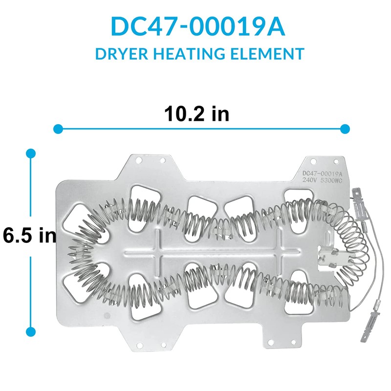 Alltemp DC47-00019A Dryer Heating Element, DC96-00887A and DC47-00016A Thermal Fuse,