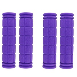 PLATT Bicycle Handlebar Grips Colorful Rubber Mushroom Grips Comfortable Mountain Bicycle Handle Grips for MTB/BMX (2 Pairs)