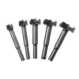 GEFONG Professional Forstner Drill Bits Set (Ø 15mm, 20mm, 25mm, 30mm, 35mm) Length 90mm Drilling Accessories for Soft and Hard Wood 5 Pieces