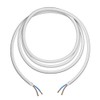 ledscom.de Textile Cable, 3 m, White, 2 x 0.75 mm²,