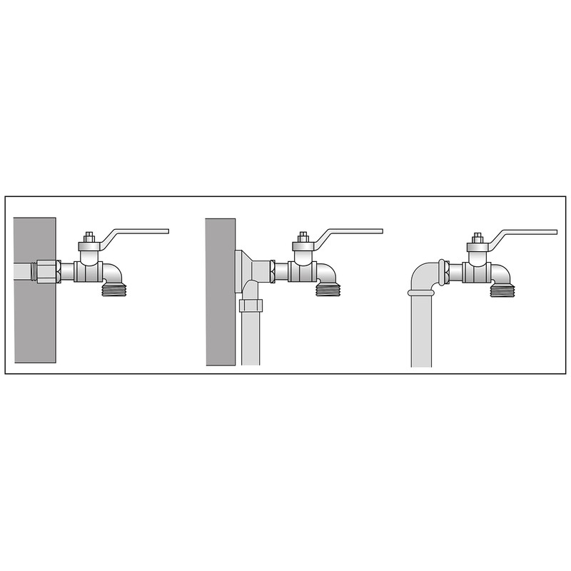 Boutt 2105333 R200 Brass Garden Tap 1/4 Turn 20 x