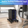 Mobile CPU Stand, CPU Rolling Stand Adjustable Computer Mobile Cart