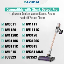 4 Pack IW3511 BU3521 HEPA Filter Replacement Part For Shark IW3511 IW1111 IW1120 Detect Pro Lightweight Cordless Stick Vacuum Cleaner. For Shark BU3523 Clean Empty Auto-Empty System Portable Handheld.