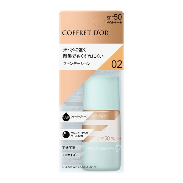 COFFRET D'OR CLEAR WP LIQUID UVn 02 SPF50 PA++++ Foundation