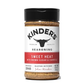 Sweet Heat Seasoning, 8.9 oz, kinders AND Buttery Garlic & Herb Seasoning, 8oz, kinders, Packaged with BRYANT DESAI SUPPLIES Pen