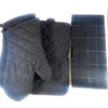 5 pc Black Kitchen Set -Oven Mitts and Pot Holders