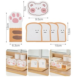 Pack of 6 Washing Up Sponge Scourer Kitchen Sponge Washable for Reuse