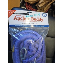 Anchor Original Anchor Buddy Stretches 14' to 50' Anchor Rope - Blue - Boating/Fishin