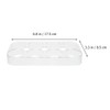 DOITOOL 2pcs Practical Egg Box Refrigerator Trays Egg Holder For