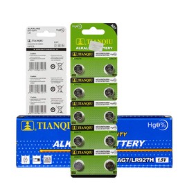 Tianqiu 10PCS Ag7 Lr927 395 Sr927Sw Alkaline Battery
