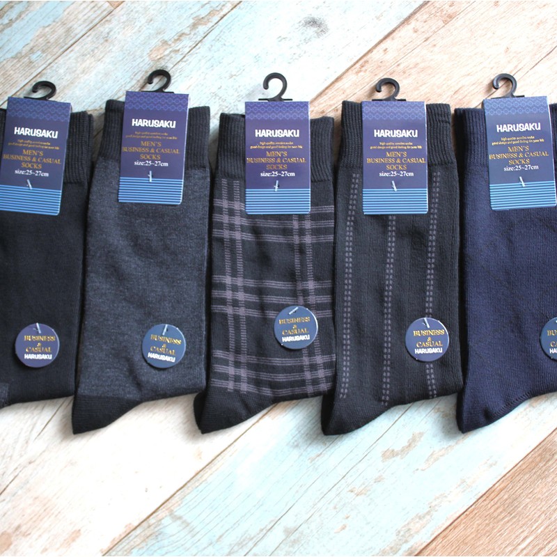 Harusaku, Business Socks, 10 Pairs, Men's Formal Socks, 9.8 -