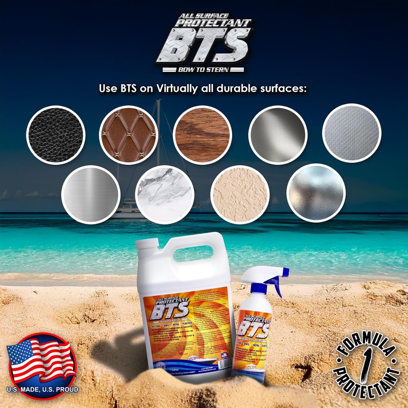 Bow To Stern BTS Marine Multi-Surface UV Protection Boat Spray