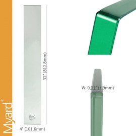 5-Pack 32 Inch Myard Glass Balusters with Scenic Frontier Tempered Glass for Home, Villa, Hallway, Deck, Patio, Fence, Wood or Aluminum Railing Rails