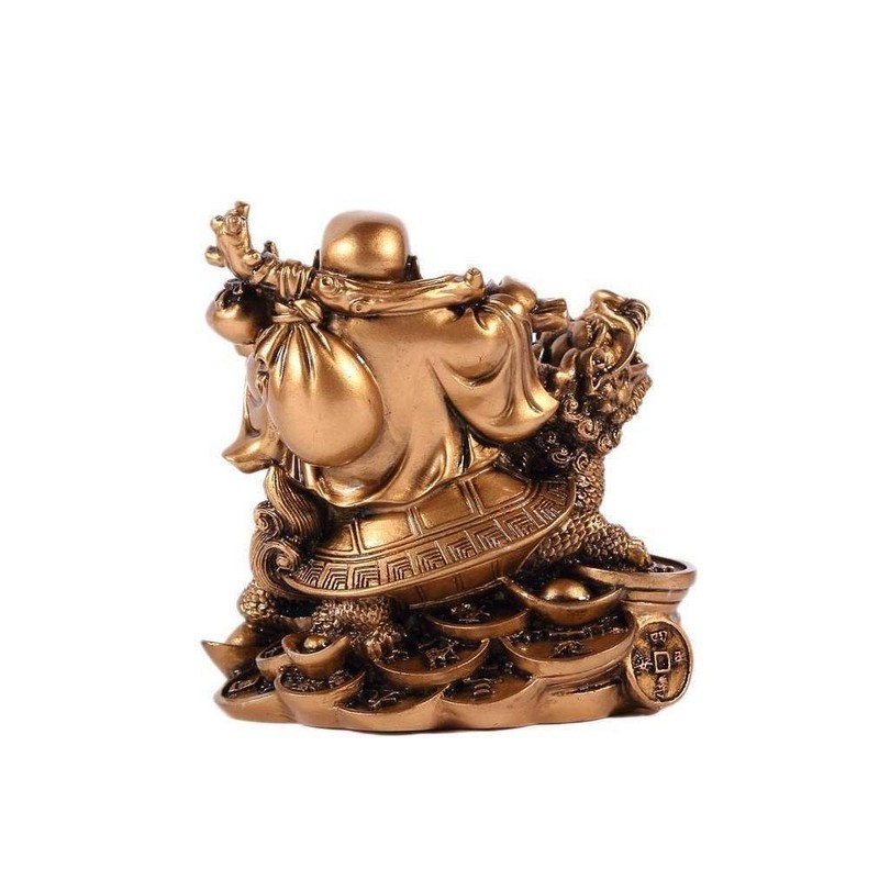 Laughing Buddha on Dragon Tortoise