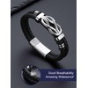 Bandmax Ich Liebe Dich Leather Bracelet Men's Stainless Steel Bracelet