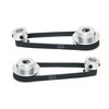 SHCEEC 2PCS Set 2GT Aluminum Timing Pulley 20&40 Teeth 8mm