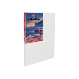 Paramount Artist Pre-Stretched Canvases for Painting – Acid Free Triple Primed Cotton Canvas – Unbleached Paint Board