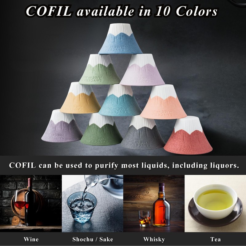 Ceramic Reusable Coffee Filter Dripper Paperless Sustinable Mt. Fuji Made