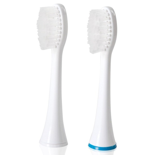 ToiletTree Products Poseidon Replacement Brush Heads for Poseidon Rechargeable Sonic Toothbrush, 2 Pack