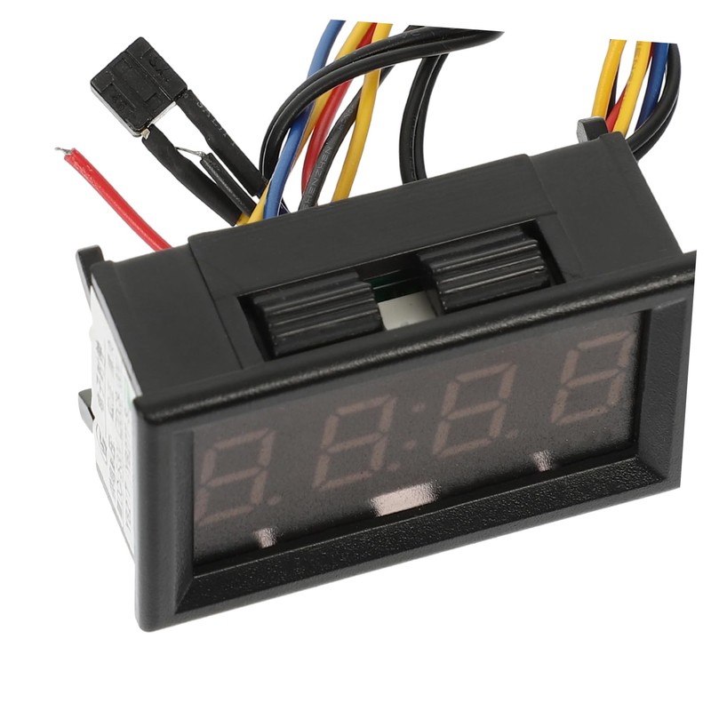 NOLITOY Car Dashboard Digital Clock with Temperature Voltage Display LED