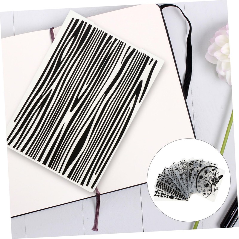 SHINEOFI 10pcs Embossing Template DIY Stencils for Card Making Scrapbooking