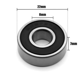 Donepart 30 Pcs 608RS Bearings 608-2RS ABEC3 High Speed Miniature Bearings 8mmx22mmx7mm for Skateboards, Motors, Wheels, Scooters, 3D Printer, Long Boards, etc.