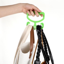 ElevateTech 2Pcs Handle Grocery Bag Carrier, Labor saving shopping bag Handle bracket, Durable Lightweight multifunctional Green Carrier holder food delivery accessories Tool Suitable plastic bags