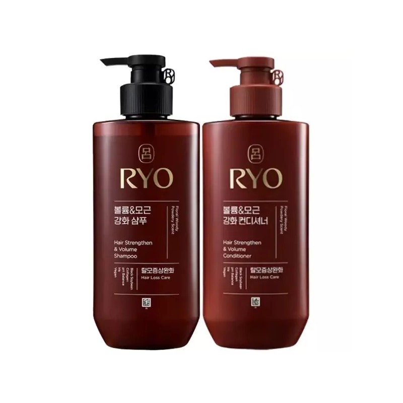 Rye 려 흑운 볼륨&모근강화 컨디셔너 린스 480ml 탈모증상완화 힘없는 머리카락