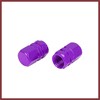HEROFFIX 10pcs Purple Tire Stem Valve Caps Wheel Valve Covers
