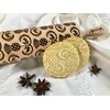 Children's Rolling Pin Thistles for Homemade Pastries Engraved Embossed Rolling
