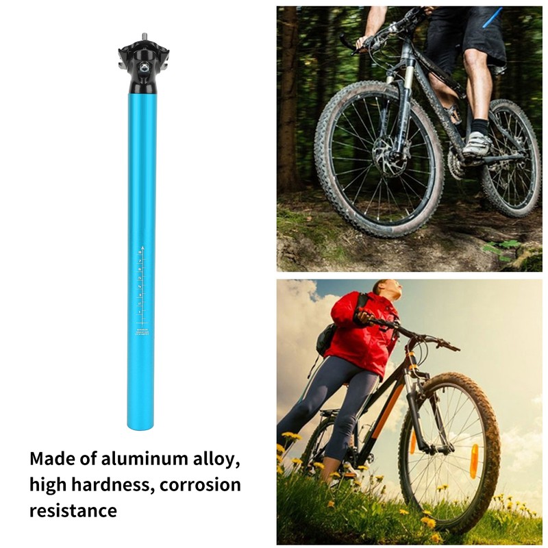 LUNJE Mountain Bike Seatpost Bicycle Adjustable Aluminum Alloy Saddle Post