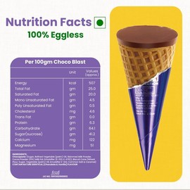 Pure Temptation Gold Chocoblast Waffle Cones [10 Pieces] Snacks for Kids & Adults - Non-Meltable Chocolate Gift Box - Individually Wrapped Chocolate-Filled Waffle Cones Bites for Christmas Gifts