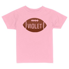 Football Violet Toddler Kids T-Shirt 4T Light Pink